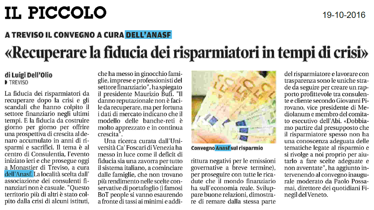 articolo ConsulenTia2016 Treviso su Il Piccolo